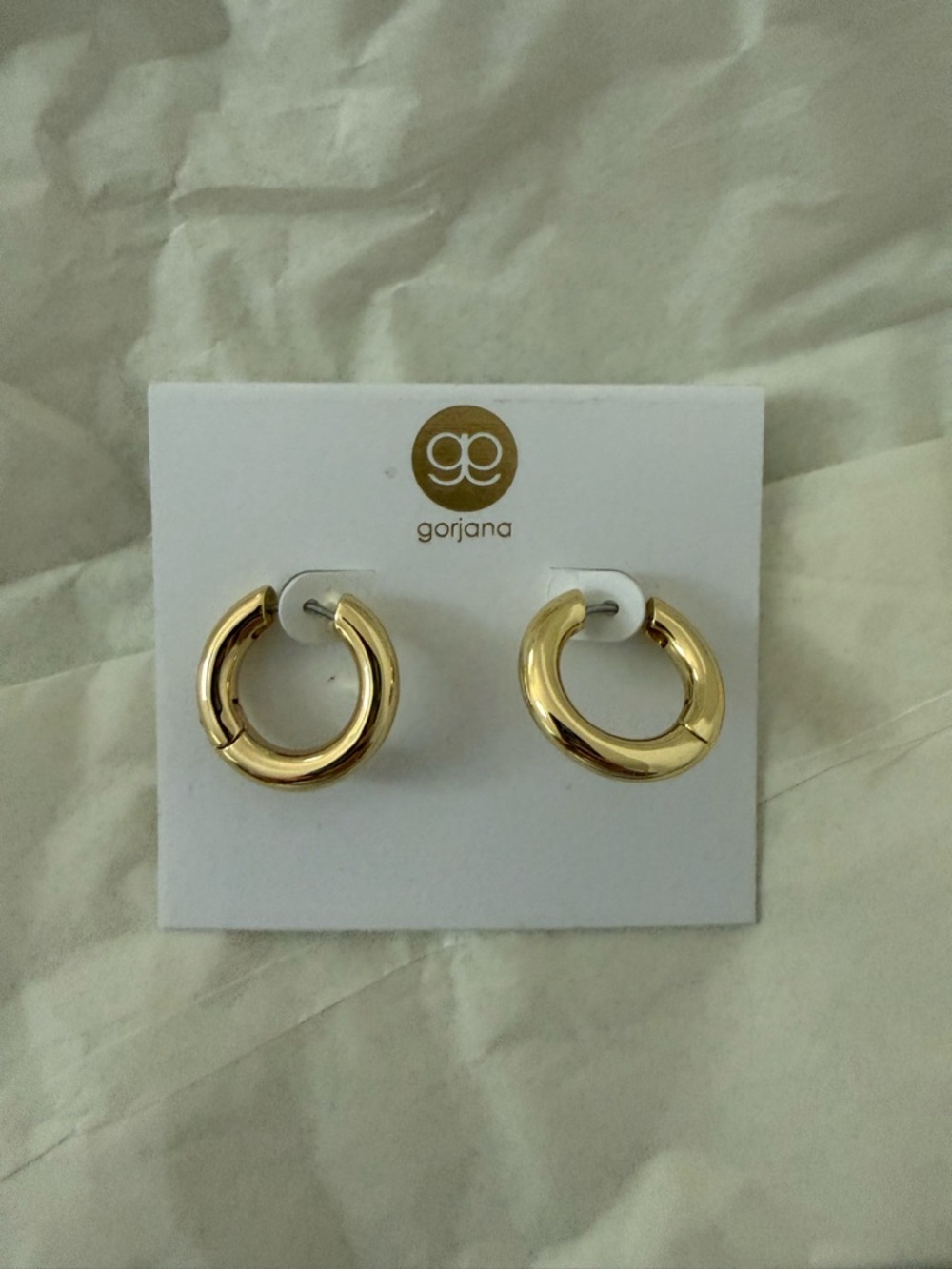 Gorjana Polished Gold Chunky Hoop Earrings